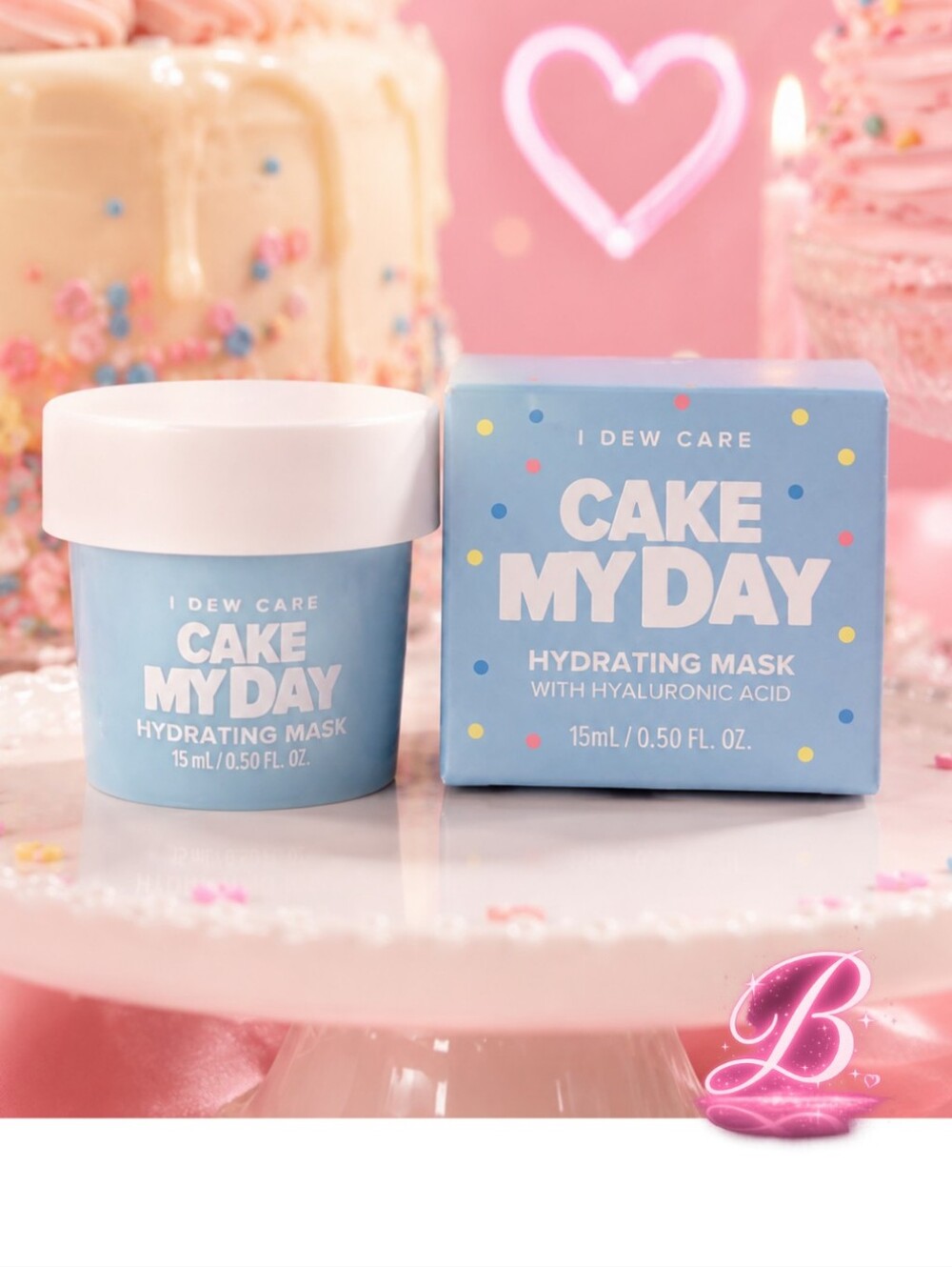 💖3/$25 MINI Cake My Day Wash-off Face Mask
